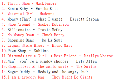 Materialistic Weasel playlist
